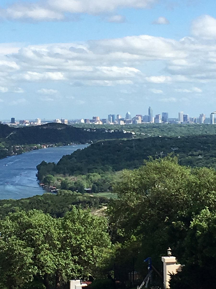 View of downtown from our main entry road