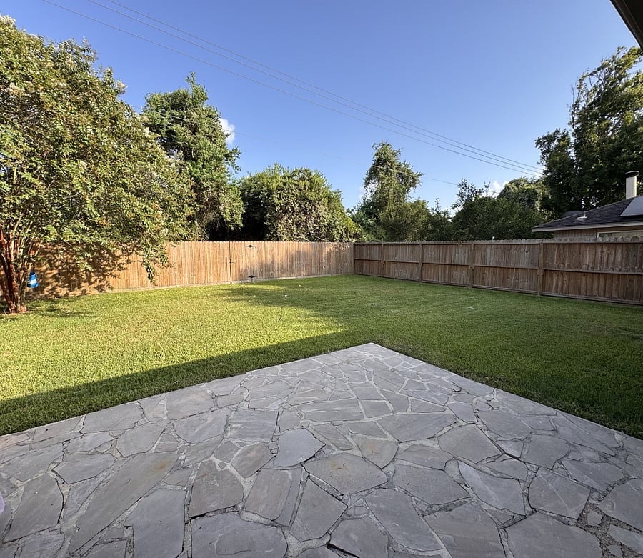 Privacy Fenced Back Yard