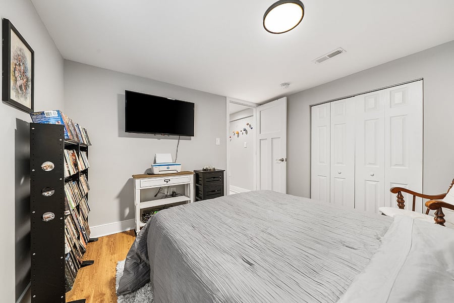 The additional space is ideal for guests, a home office, a fitness room, or other flexible living needs.