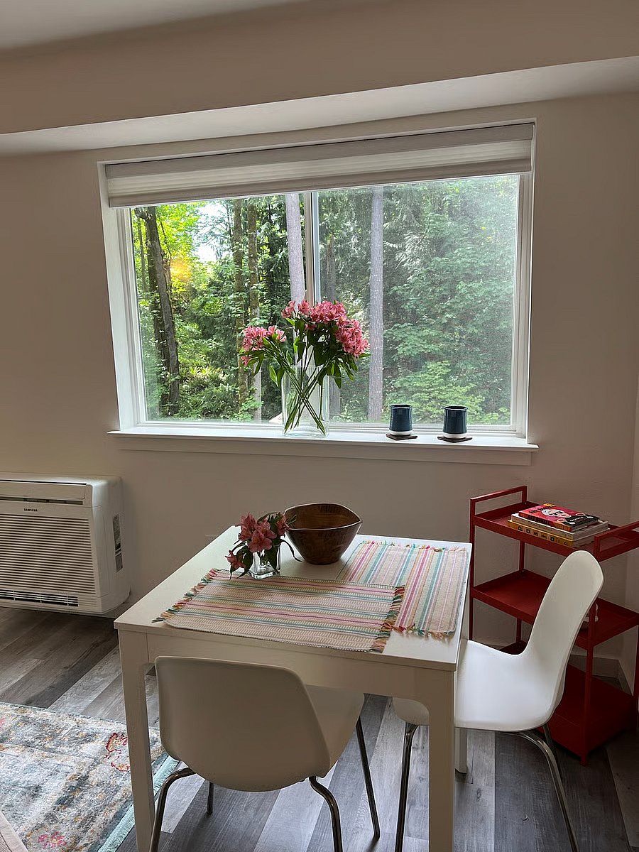 Dining room, forest view