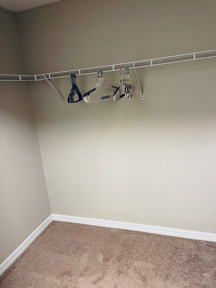 Master suite walk in closet hers