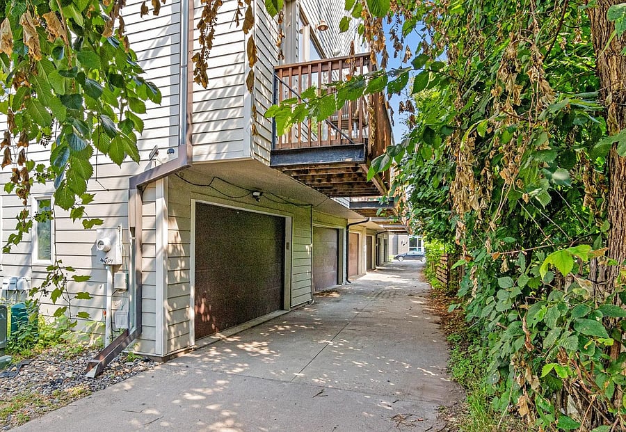 Garage and private balcony