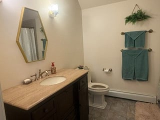 Downstairs bath vanity