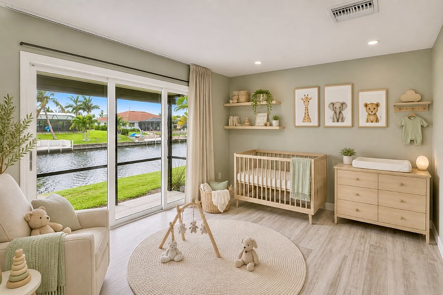 Nursery or Office/Den adjacent to Master
