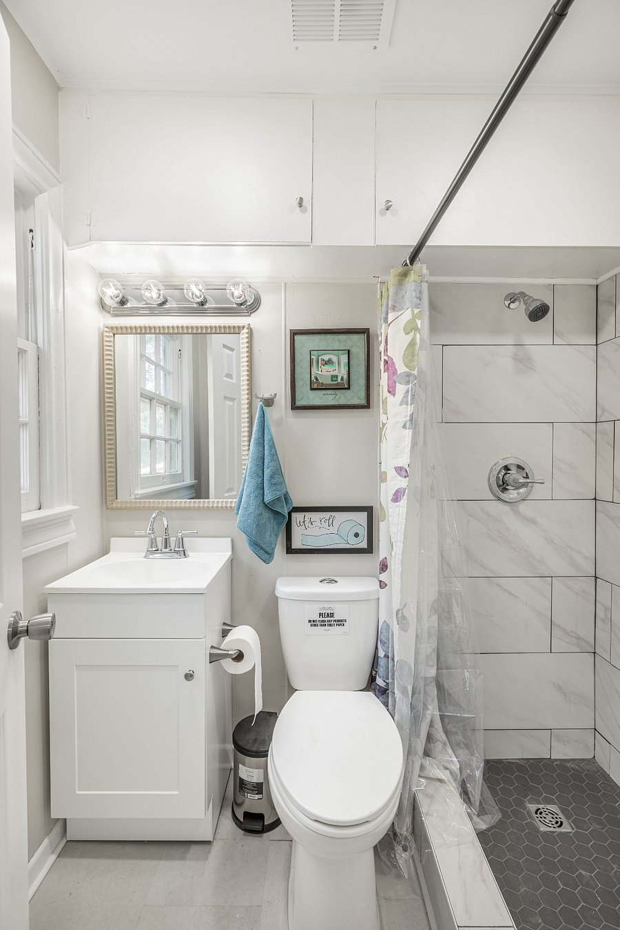 Bathroom with walk in shower