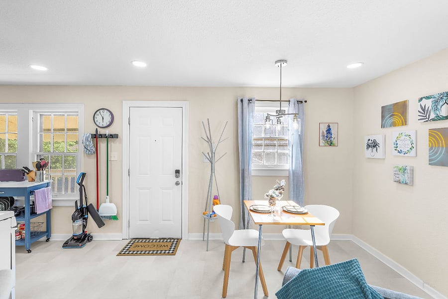 Dining table and chairs