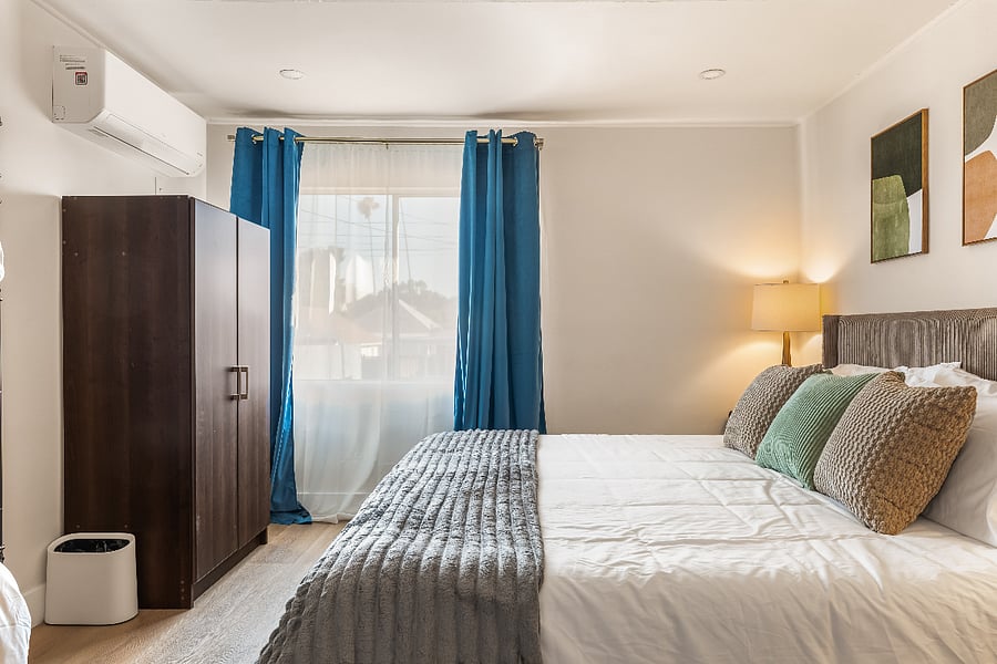 Bedroom 2: Family bedroom with bunk bed and King bed.
