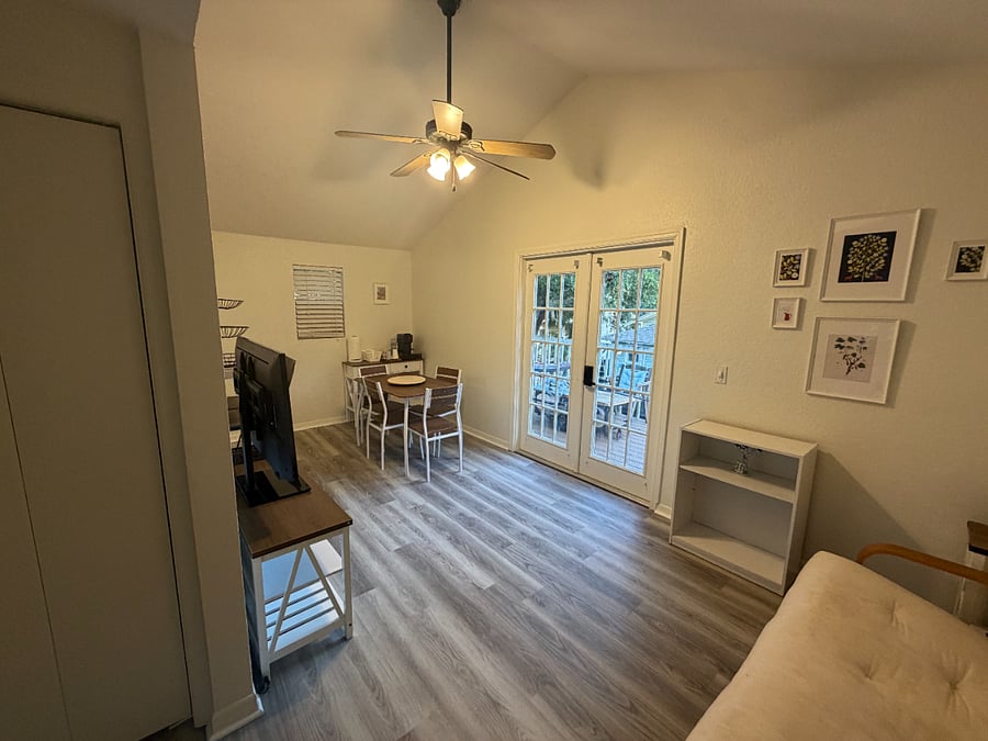 Another view of the living area with Smart TV. This is the Second Floor.