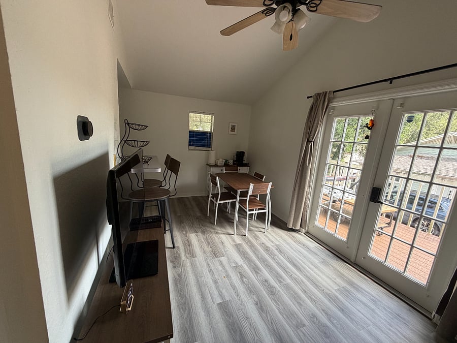 Second Floor Living Area and Private Balcony