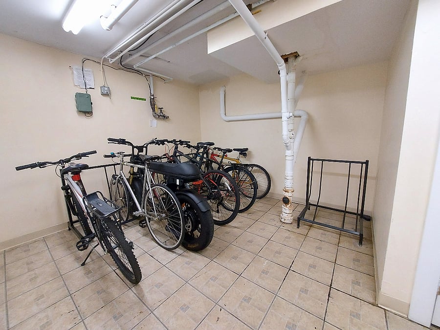 Secure bike storage available in the building