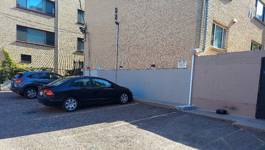 Dedicated off-street parking space included