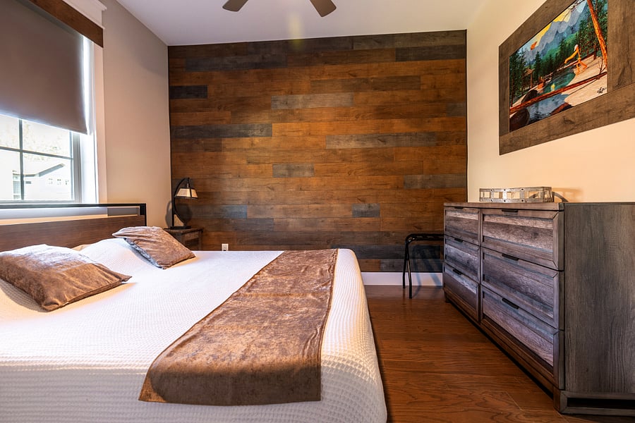 2nd Bedroom containing new, comfortable king sized bed.