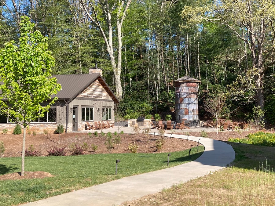 Adjacent to the house is the common area, where you can enjoy the grill, fire pit and social activities the community has to offer.