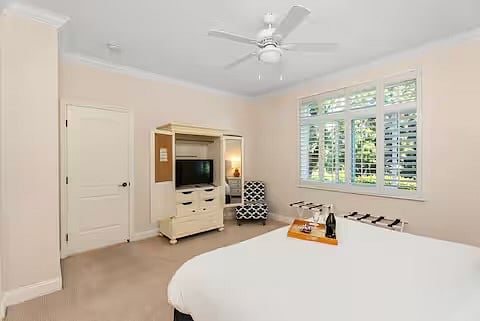 King bed with smart TV