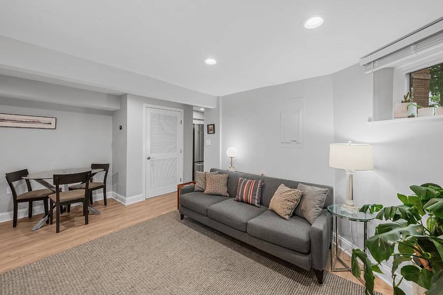 Comfortable open living area.