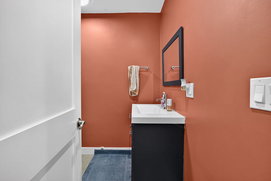 1st full bathroom with standing shower