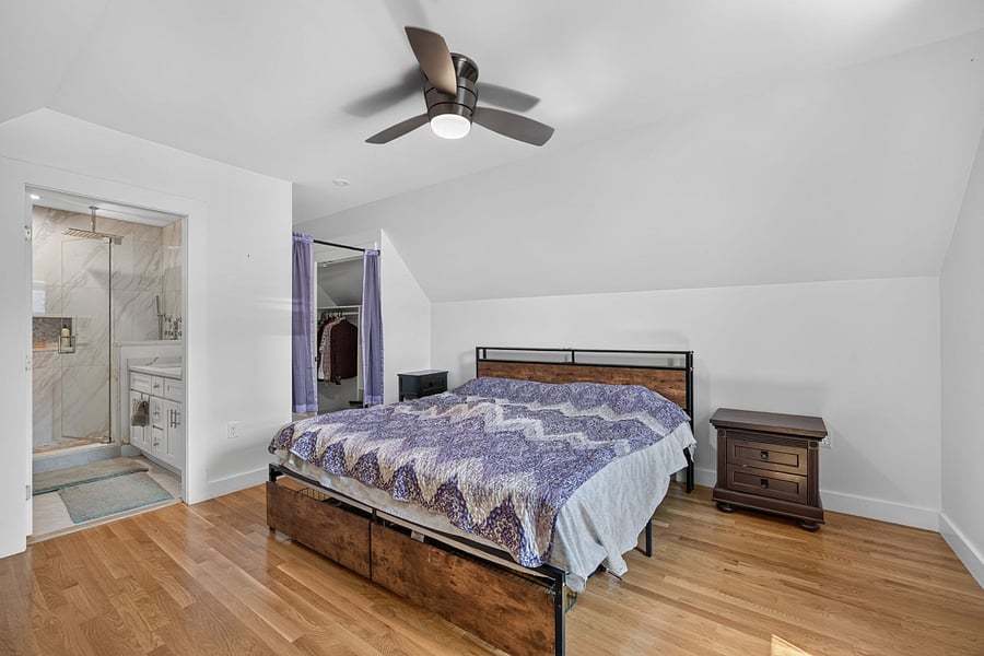 Master bedroom with king bed