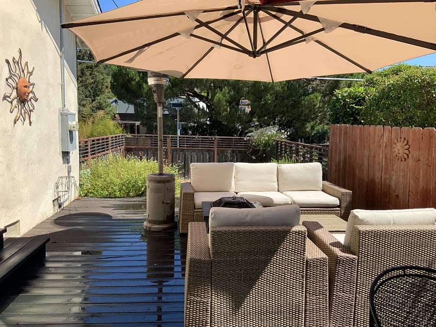 Deck - includes gas BBQ, fireplace, and gas heater