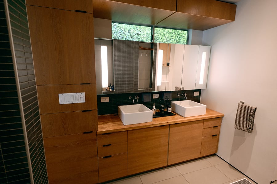 Master bathroom vanity