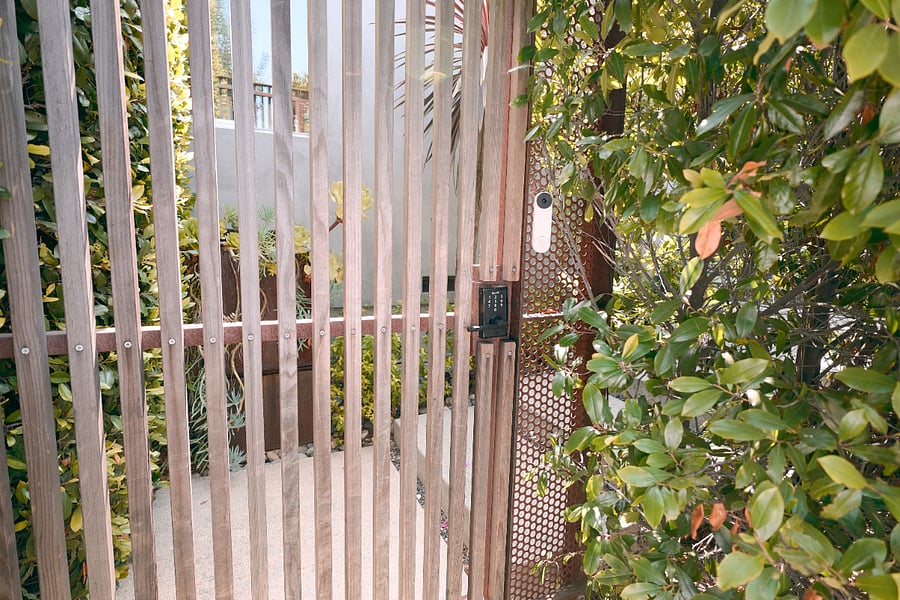 Gated entrance way
