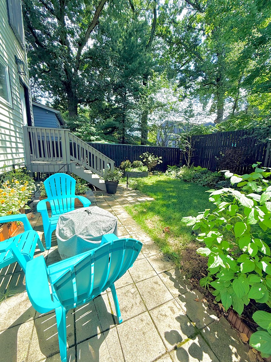 Grill available, shaded in the Summer