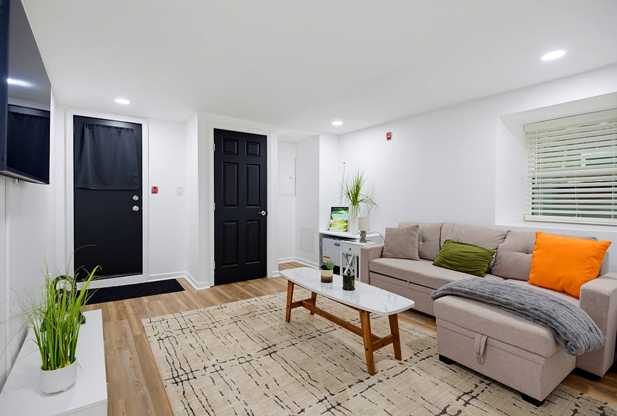 Welcoming living room for relaxing and comfortable lounging.
