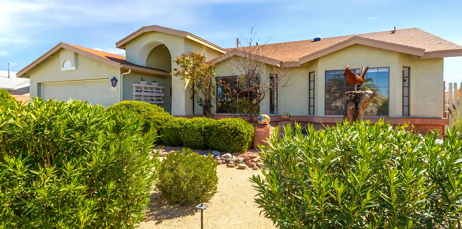 Beautifully landscaped front yard