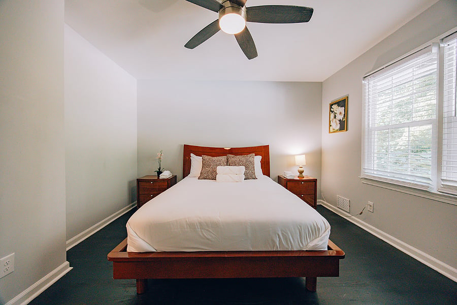 Queen-sized bed