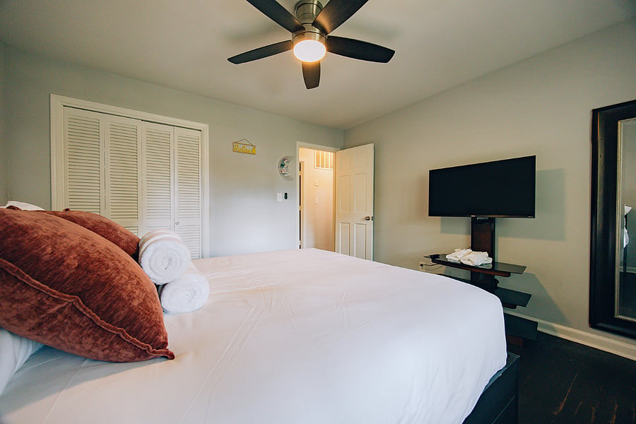 Queen-sized bed