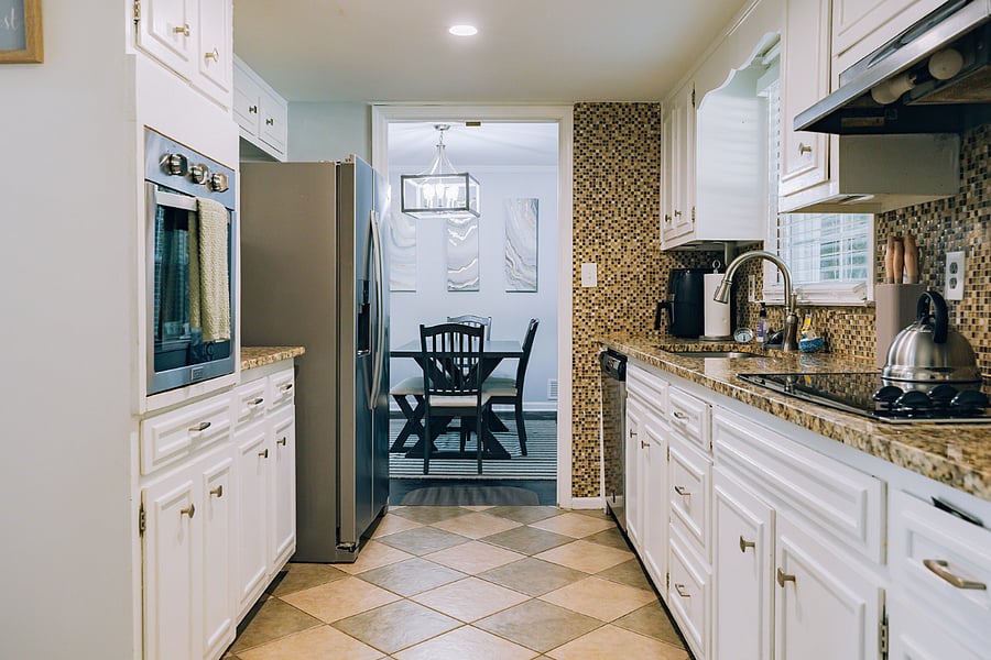 Fully stocked kitchen