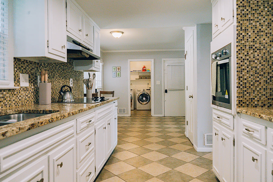 Fully stocked kitchen