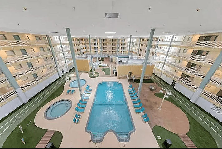 Dive in and relax in our cozy indoor pool space ideal for families, couples, or solo travelers.