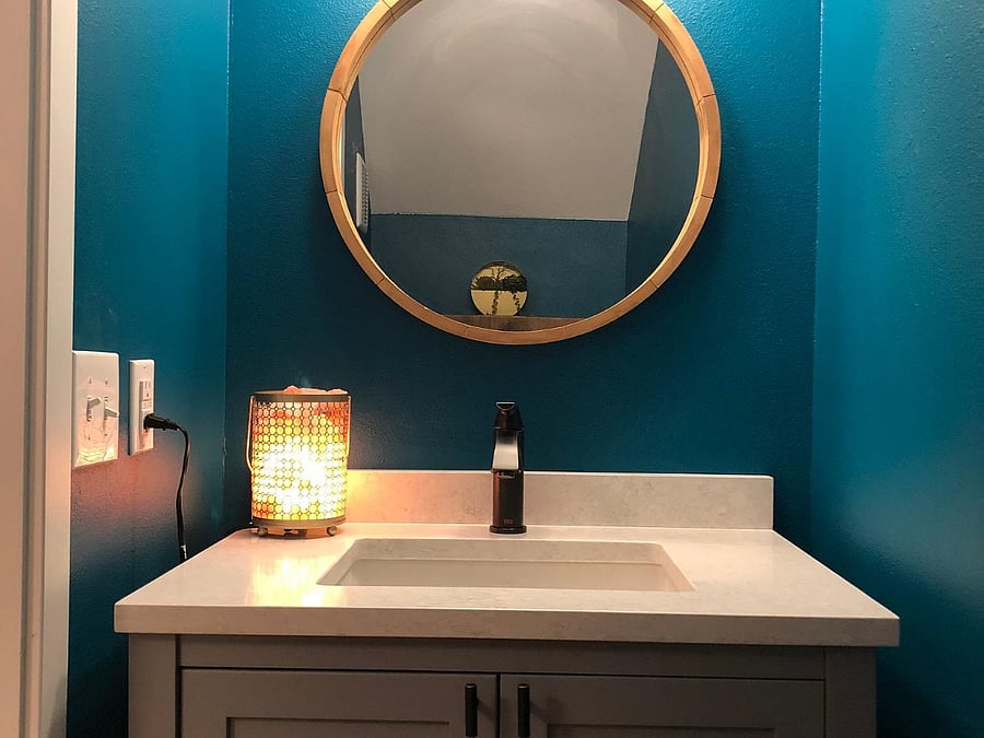 First floor half bath.