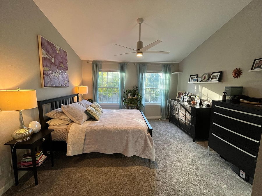 First bedroom. Please note furniture is being updated.