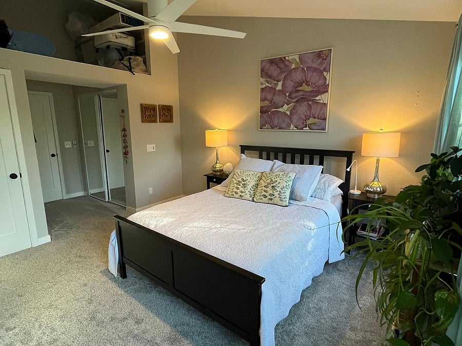 First bedroom. Please note furniture is being updated.