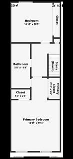 Second floor floor plan.