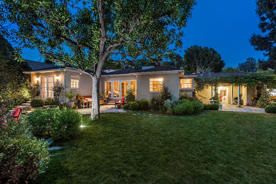 View of the backyard.