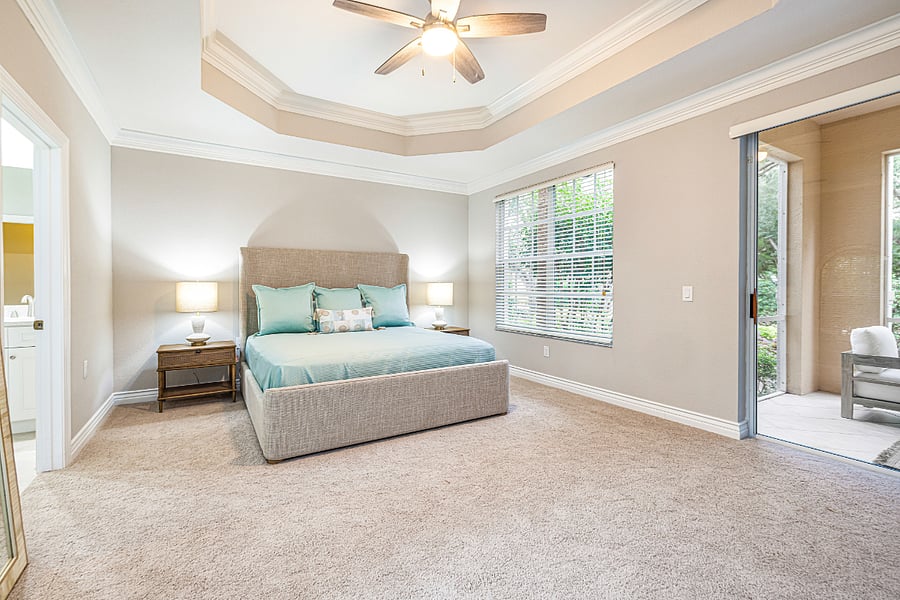 Primary suite with king bed