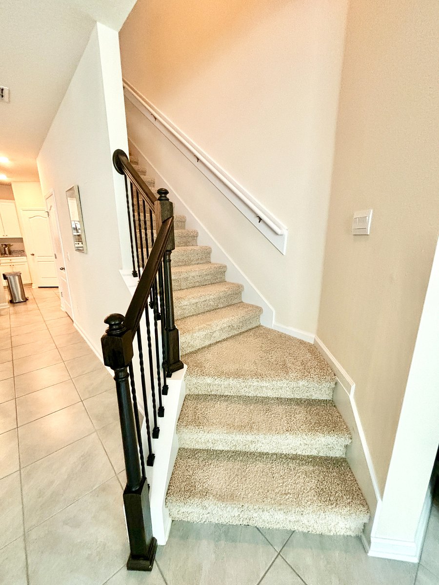 Stairs leading to the 2 bedrooms on the 2nd floor