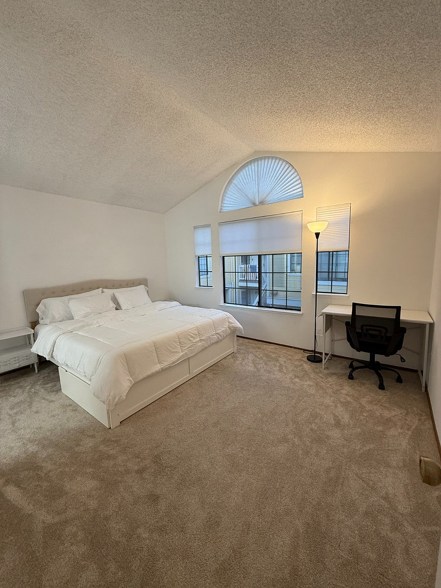 Private king suite with dedicated workspace