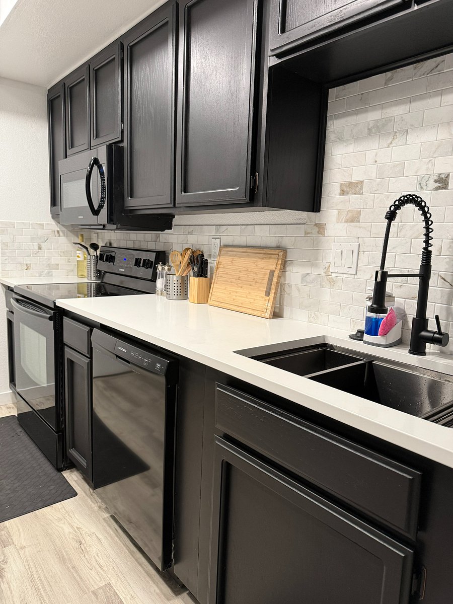 Spacious kitchen with ample counter space