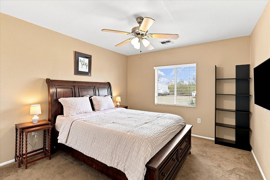 Bedroom 1 with smart TV