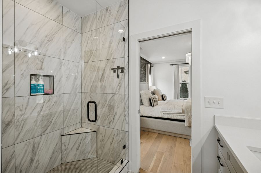 Master shower.