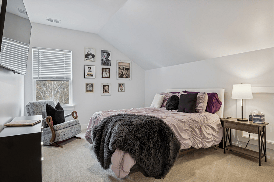 Queen Bedroom, walk-in closet and rocker.