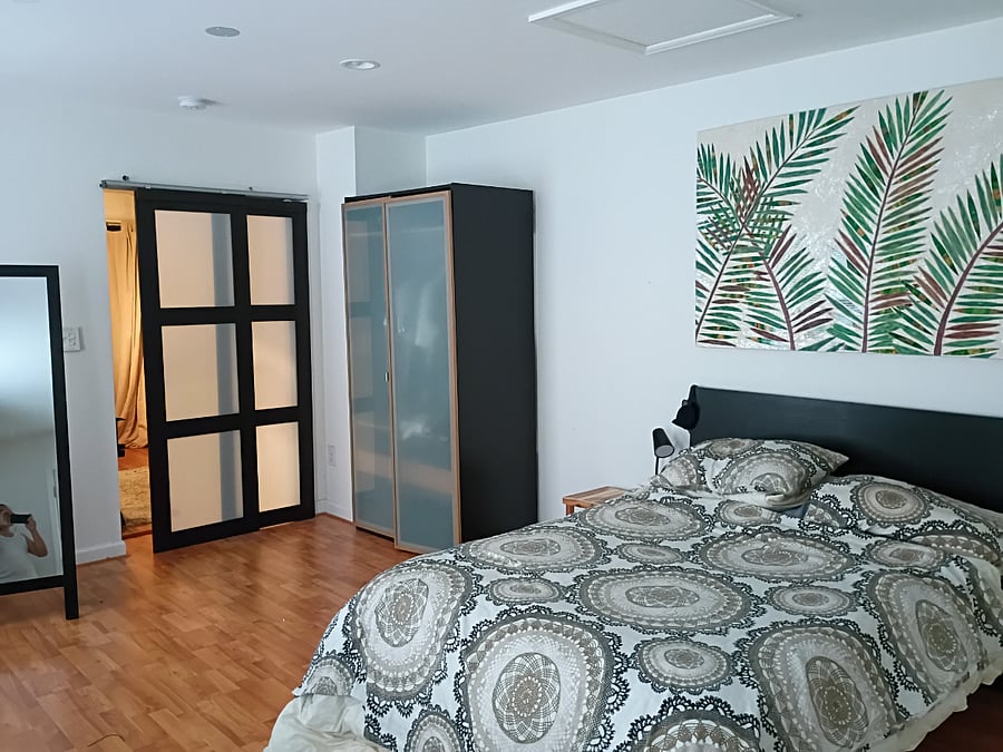 Master bedroom and closet.