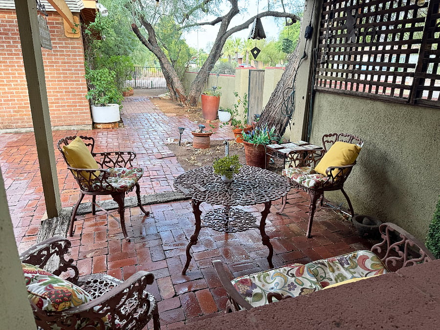 Front courtyard ramada.