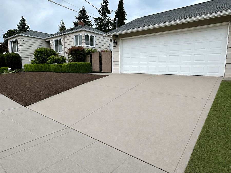 Exterior and 2-car garage, fenced yard