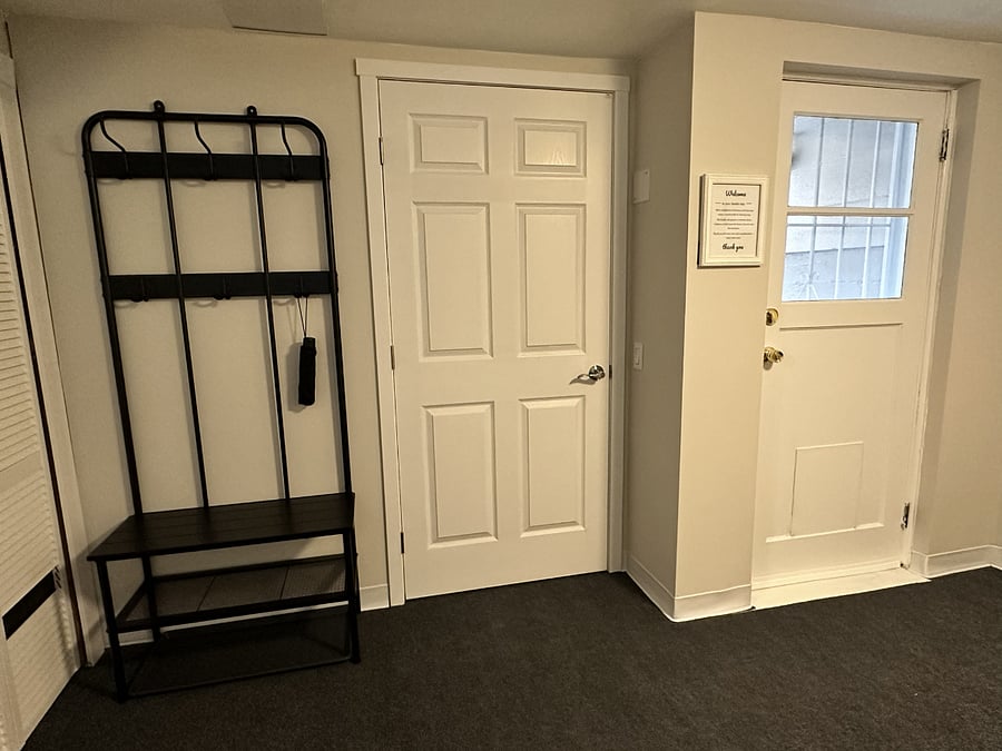Separate entrance - basement