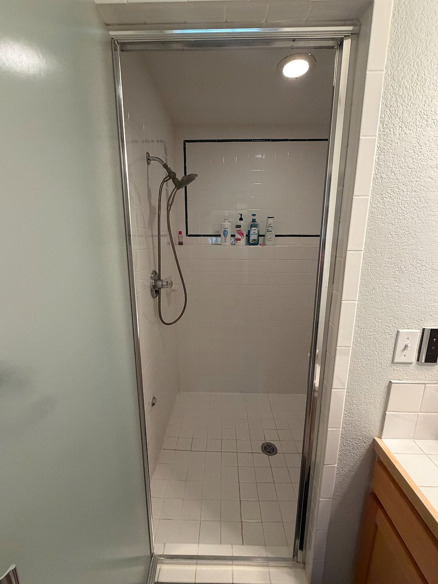downstairs bathroom steam shower