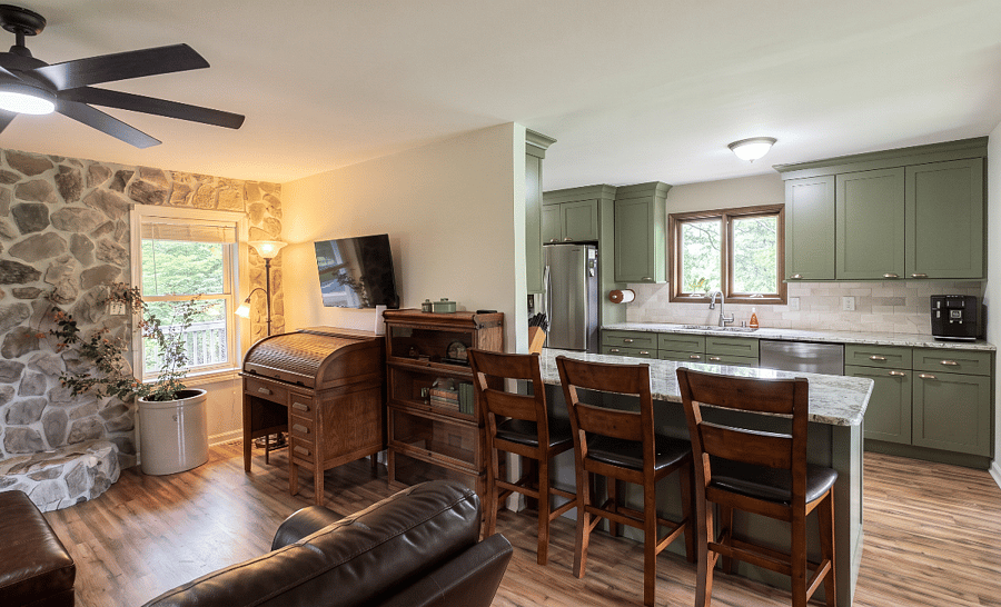 Open plan living are